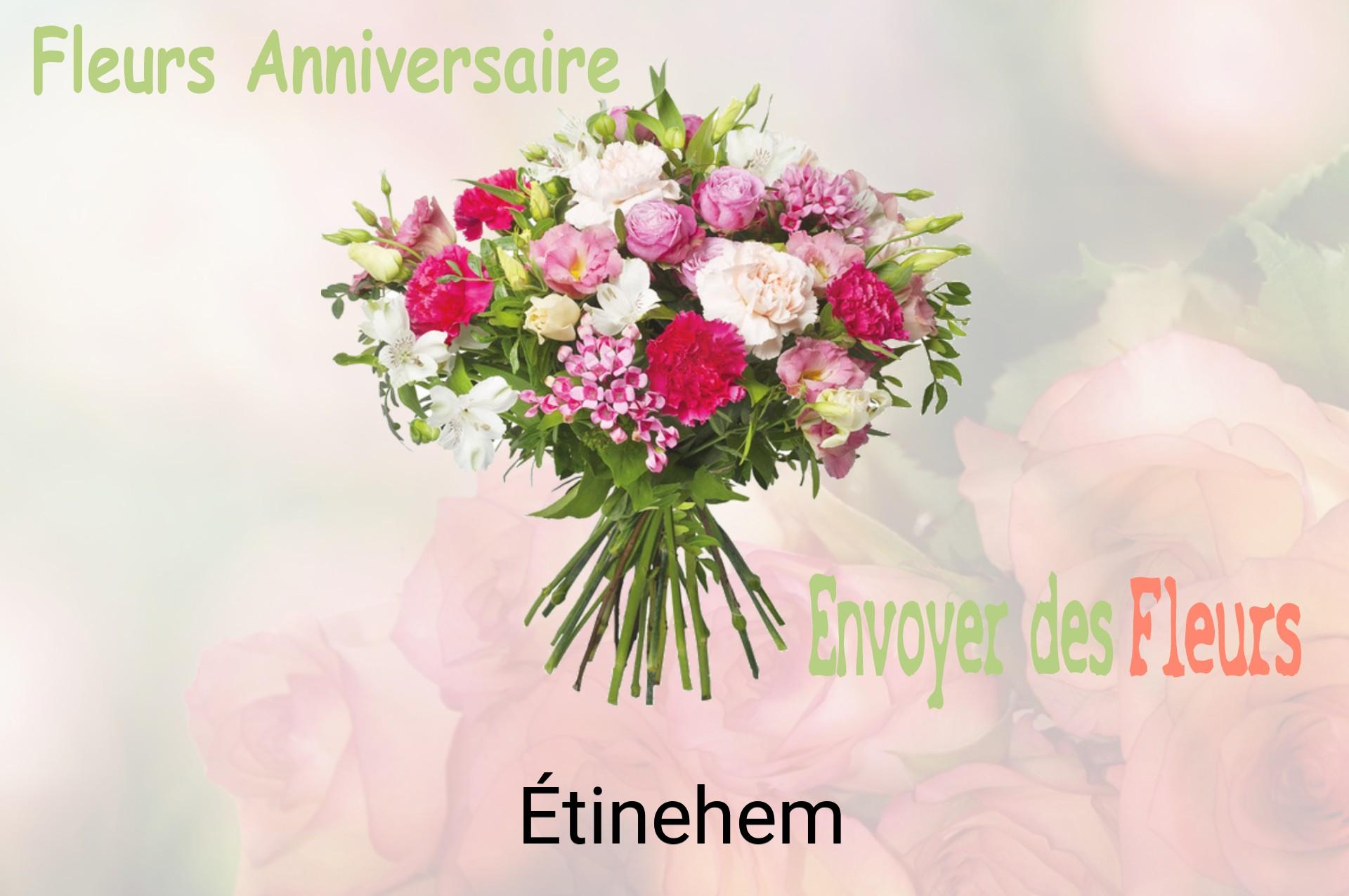 Bouquet de fleurs d’anniversaire livré à Étinehem